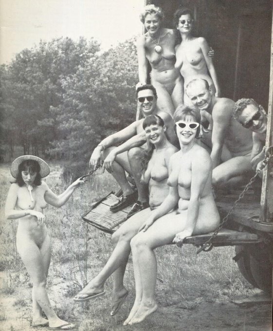 Old time naturist fun - Sunday Nudist