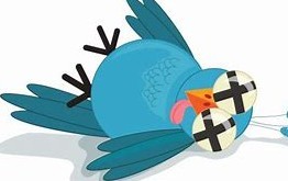 Twitter bird dead