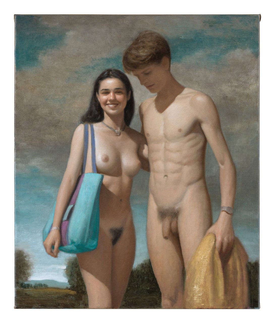 Painting of 2 nude people