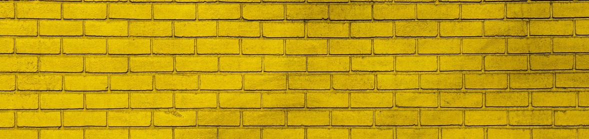 Yellow brick wall