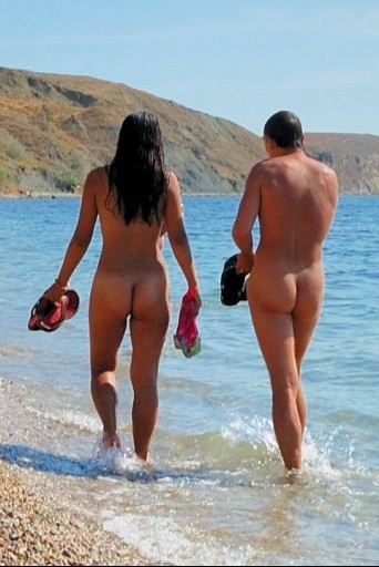 Nudists at a beach