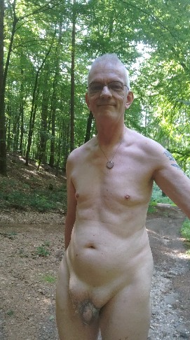 Author in a German forest.