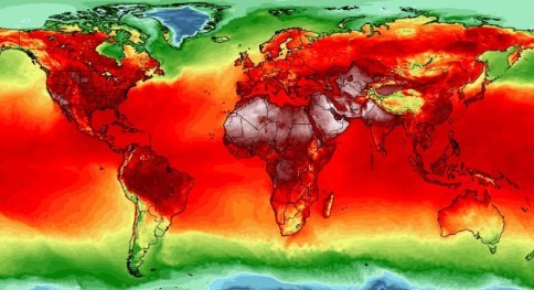 Map of the hot zones in the world