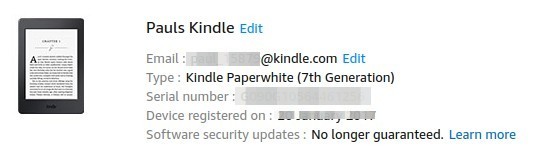 Kindle mail address