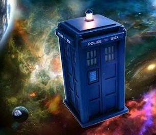 Dr Who Tardis in space