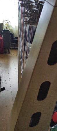 Sound openings in the harp