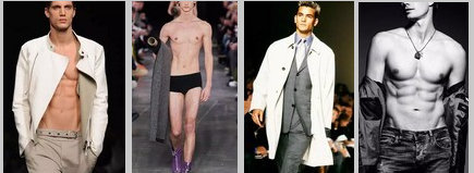 4 men in various sets of clothing