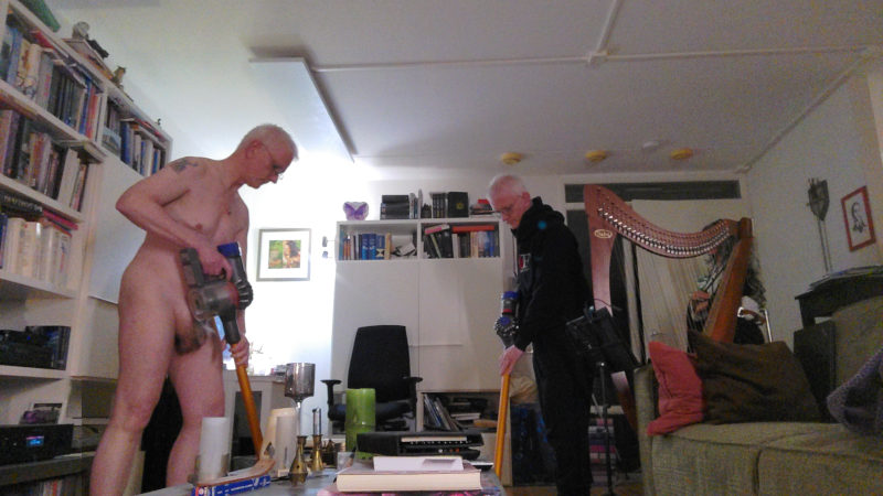 Vacuuming in and out of clothes