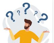 Confused cartoon man