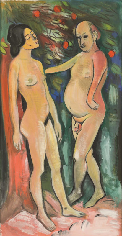 Nude art showing a man and a woman