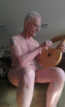 PZ Walker with a lyre