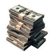 A pile of banknotes.