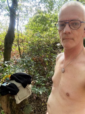 Me outside in a forest.