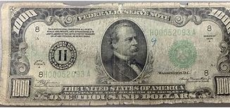 Fake 1000 dollar bill