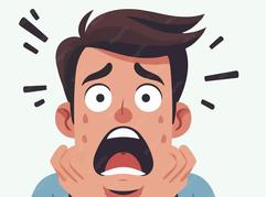 Shocked person