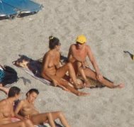 People at nude beach