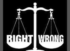 Moral - right and wrong