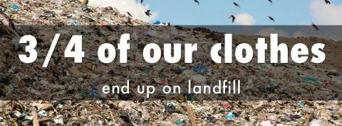 Clothes on landfill