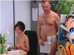 Nudist office