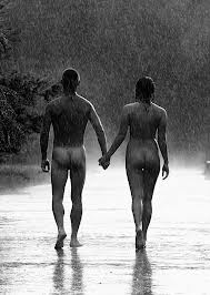 Walking in the rain